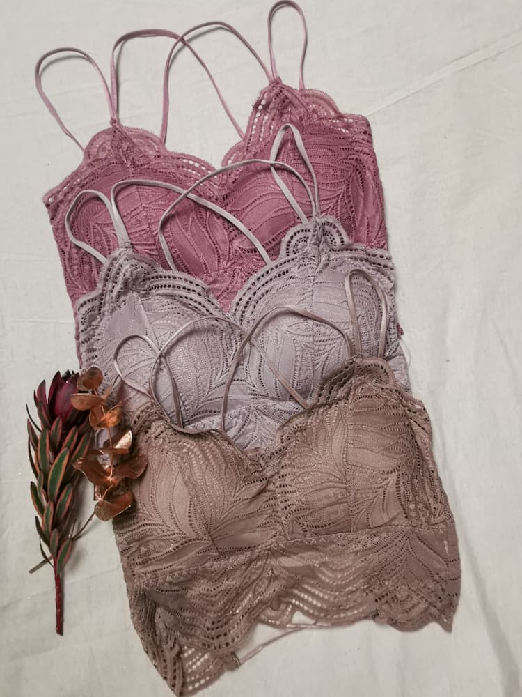 Bralette δανδέλα χιαστή πλάτη