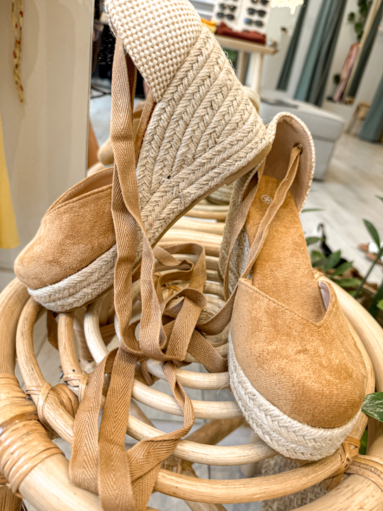 Εσπαντρίγια πλατφόρμα suede